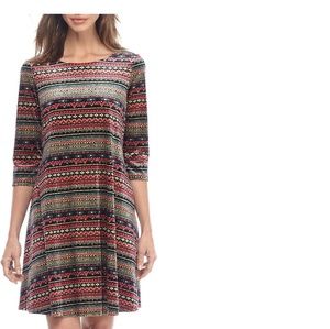 ROBBIE BEE DRESS MULTICOLOR DESIGN keyhole closure